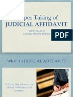 Judicial Affidavit