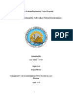 Schema Based Extensible Networked Virtual Environment: Computer Systems Engineering Project Proposal