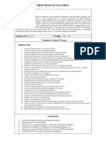 Principles of Teaching Curriculum Alignment