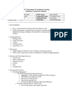 UNLV/Department of Teaching & Learning Elementary Lesson Plan Template UNLV Student: PSMT Name: Lesson Plan Title: I Am Lucky Lesson Plan Topic: Date: Estimated Time: Grade Level: School Site