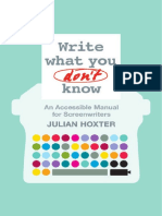 Write What You Don't Know - Julian Hoxter