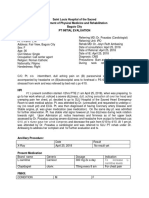 Saint Louis Hospital of The Sacred Department of Physical Medicine and Rehabilitation Baguio City PT Initial Evaluation General Information