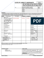 Certificate of Insurance