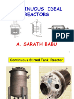 Continuous Ideal Reactors: A. Sarath Babu