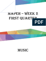 Mapeh - Week 2 First Quarter