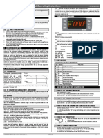 Hướng dẫn sử dụng bộ điều khiển nhiệt độ Dixell-XR72CX