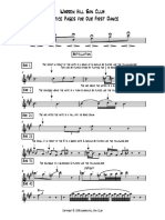 Warren Hill Sax Club Practice Pages For Our First Dance: Articulation