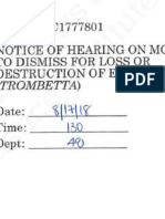 Motion to Dismiss for Loss or Destruction of Evidence (Trombetta) Filed July 5, 2018 by Defendant Susan Bassi: People v. Bassi - Santa Clara County District Attorney Jeff Rosen, Deputy District Attorney Alison Filo - Defense Attorney Dmitry Stadlin - Judge John Garibaldi - Santa Clara County Superior Court Presiding Judge Patricia Lucas - Silicon Valley California - 