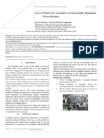 Paper On Design and Analysis of Wheel Set Assembly & Disassembly Hydraulic Press Machine