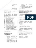 Checklist of Requirements Clerical Error