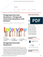 Postgresql Interview Questions - Postgresql Intereview Questions With Answers