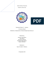 Chemical Engineering Laboratory - Agitation