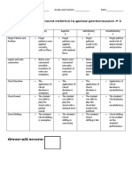 Criterion Referenced Rubric in Guitar