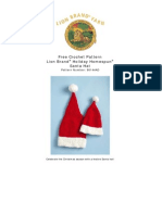 Free Crochet Pattern Lion Brand Holiday Homespun Santa Hat