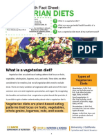 Vegetarian Diets: Nutrition & Health Fact Sheet