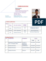 Curriculum Vitae-Professor 30-05-2018