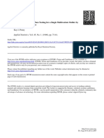 Appropiate Critical Values Multivariate Outliers Mahalanobis Distance