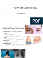 Hand and Wrist Examination