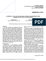 A Numerical Study On Hydrodynamic Interactions Between Large Numbers of Multiple Floating Bodies