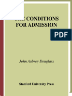 The Conditions For Admission