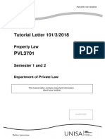 Tutorial Letter 101/3/2018: Property Law