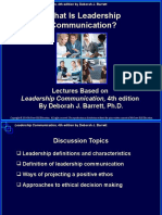 What Is Leadership Communication?: Lectures Based On by Deborah J. Barrett, PH.D