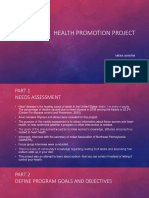 Health Promotion Project