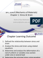 BFC 20903 (Mechanics of Materials) Chapter 1: Stress & Strain