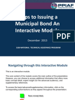 Steps To Issuing A Municipal Bond An Interactive Module: December 2013