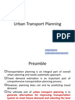 Urban Transport Planning