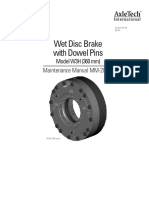 Wet Disc Brake With Dowel Pins: Model W3H (360 MM) Maintenance Manual MM-20195