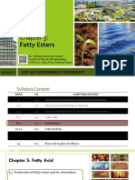 Fatty Esters: Che 321 Oleochemical Technology