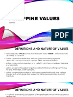 Clarifying Values