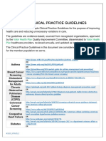 Clinical Practice Guidelines