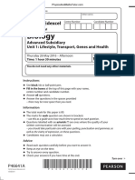 June 2016 (IAL) MS - Unit 1 Edexcel Biology