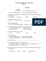 47 National Safety Day / Week-Quiz ABAN-2: Name: Designation