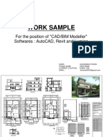 Work Sample: For The Position of "Cad/Bim Modeller" Softwares: Autocad, Revit and Lumion