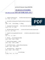 Soal Ujian Bahasa Inggris Kelas XI Semester Genap SMK Jadi 5