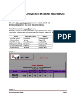 How To Read & Analysis Fare Sheets For New Recruits: Step 1