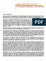 Republic of The Philippines Vs Peoples Republic of China PDF