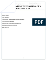 Investigating The Motion of A Gravity Car