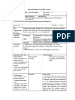 Instructional Plan in English - Grade 7 Mr. James T. Padilla: Preparations - How Will I Make The