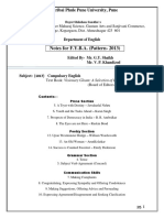 Notes FYBA - II Term. February 2019 - SPPU, Pune