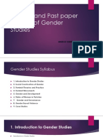 Syllabus and Past Paper Analysis of Gender Studies