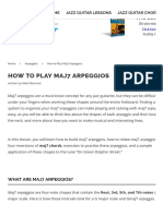 How To Play Maj7 Arpeggios