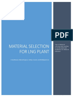 LNG Plant-Material Selection