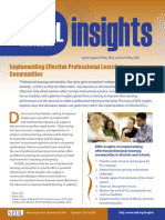 Implementing Effective Professional Learning Communities PDF