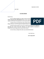 Sample Demand Letter