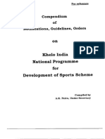 Compendium of Instructions On Khelo India National Programme For Development of Sports Scheme PDF
