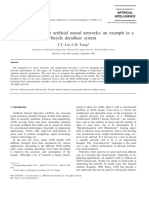 Optimum Design For Arti®cial Neural Networks: An Example in A Bicycle Derailleur System